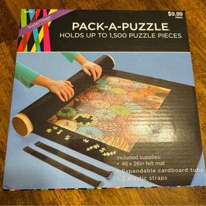 Hobby Lobby Pack-A-Puzzle with Black Felt Mat